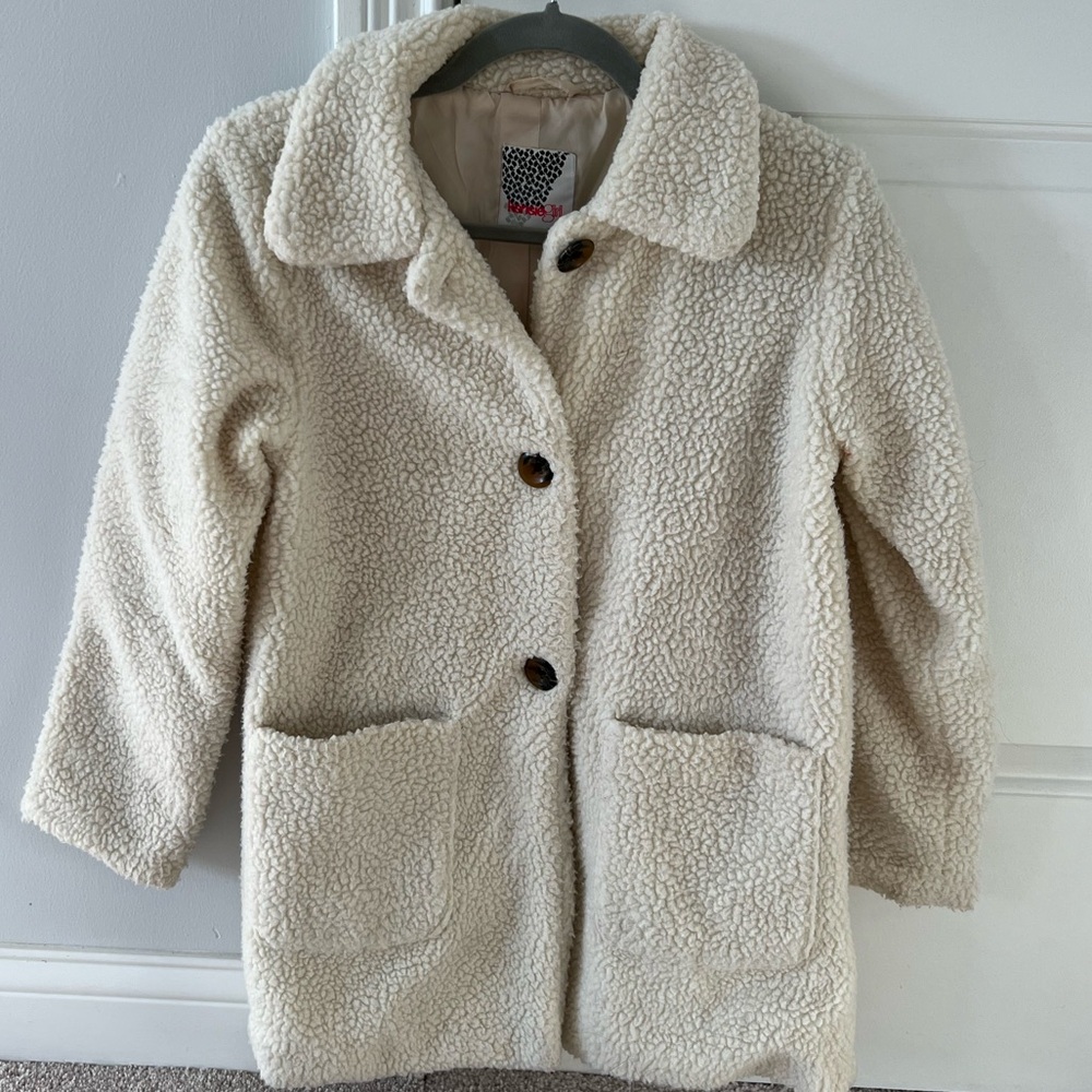 Nordstrom Kensie Girl Faux Fur Coat Size 14/16
